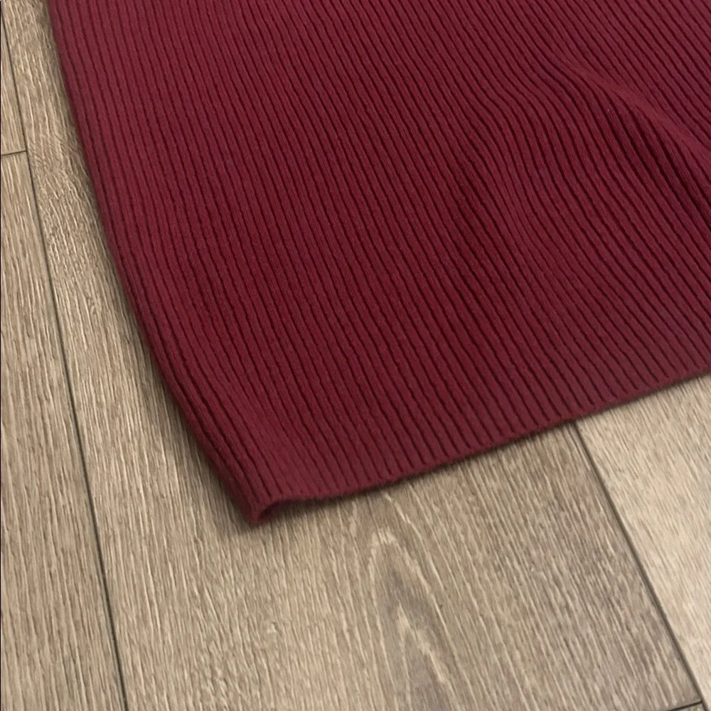 Halogen Burgundy Ribbed Tank Top - Picture 5 of 9
